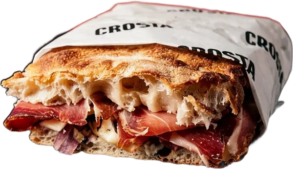 Alpina schiacciata wrapped in Crosta paper