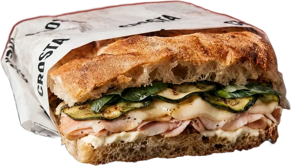 Rustica schiacciata wrapped in Crosta paper