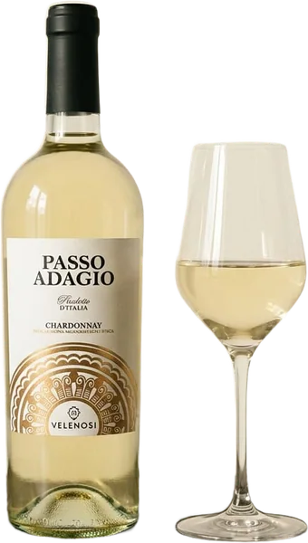 CHARDONNAY wine, bottle and glass